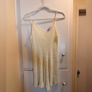 Free People FP Beach Nola Sweater Romper | Cream/Ivory | Size S